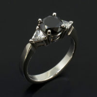 black diamond palladium ring