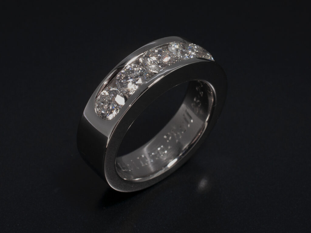 Eternity and dress rings handmade by Blair and Sheridan in Glasgow