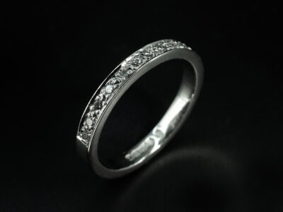 Ladies Diamond Wedding Ring, Platinum Pavé Set Design, Round Brilliant Cut Diamonds 0.20ct (17)